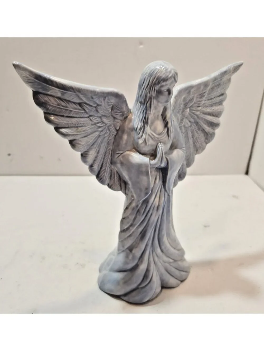 Vintage Praying Ceramic Angel Figurine 7.5